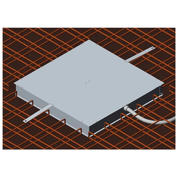 Radiateur infrarouge de plafond Vitramo intégrable 350x350x42mm 220W pour installation dans le plafond en béton VH-IB03535...