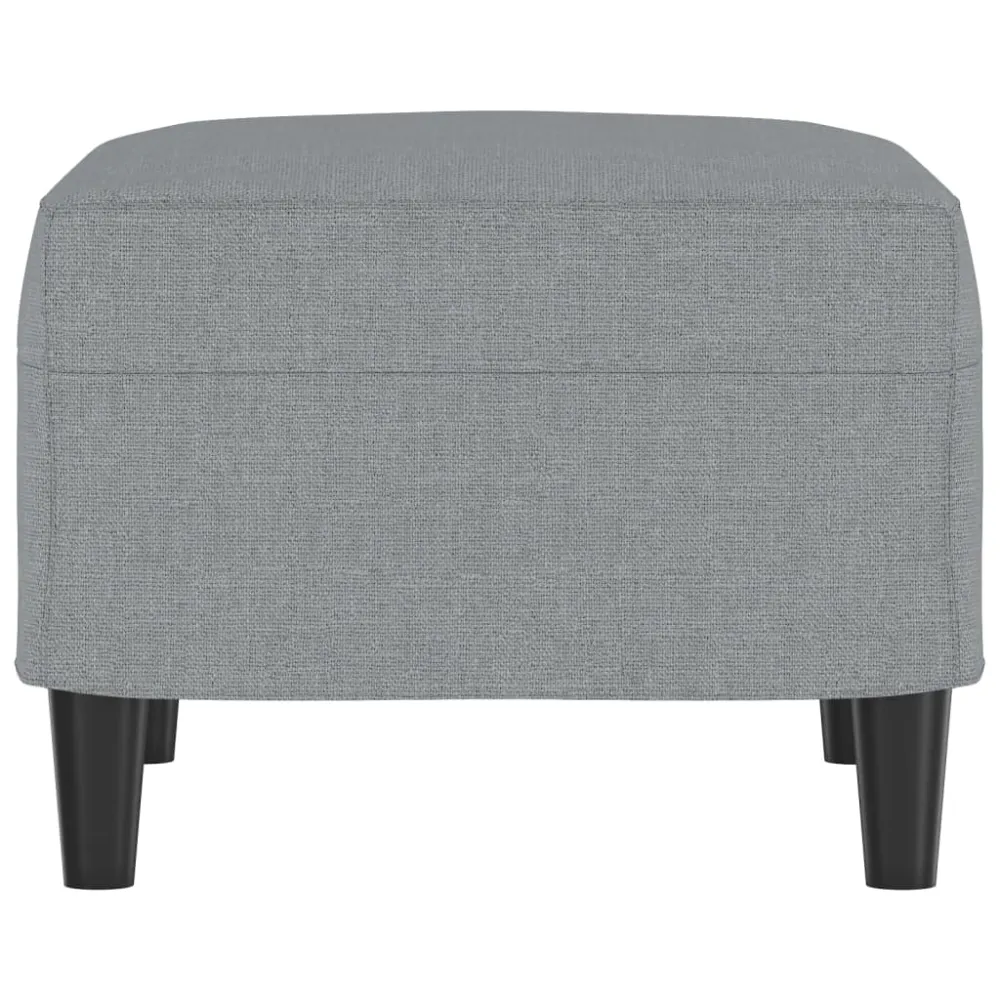 Repose-pieds tabouret 60 x 50 x 41 cm en tissu gris DEC030227