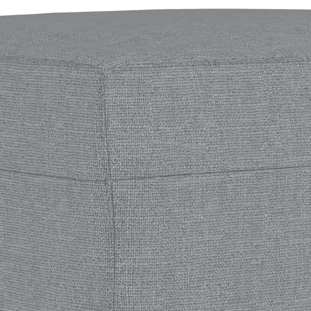 Repose-pieds tabouret 60 x 50 x 41 cm en tissu gris DEC030227