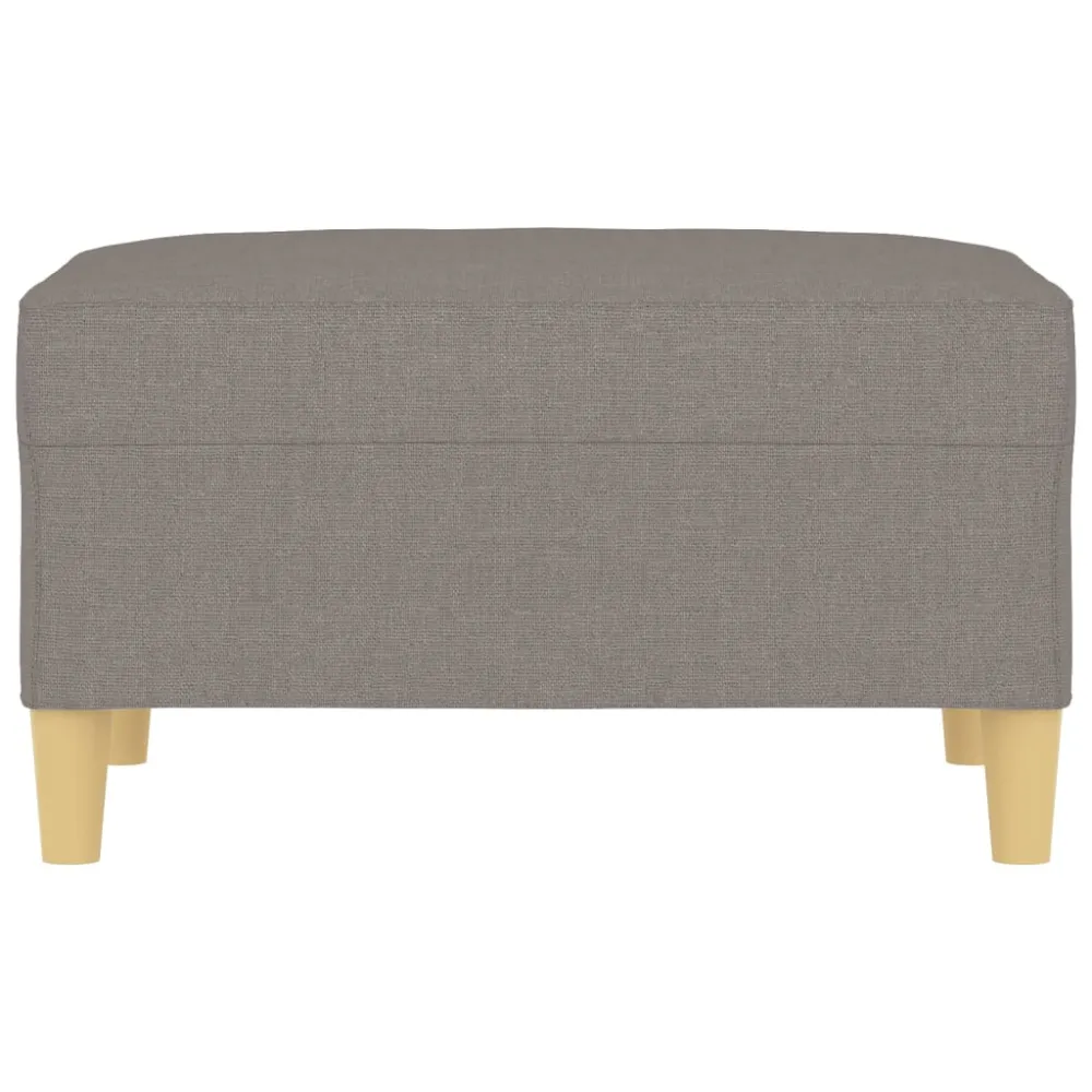 Repose-pieds tabouret 70 x 55 x 41 cm tissu taupe DEC030639