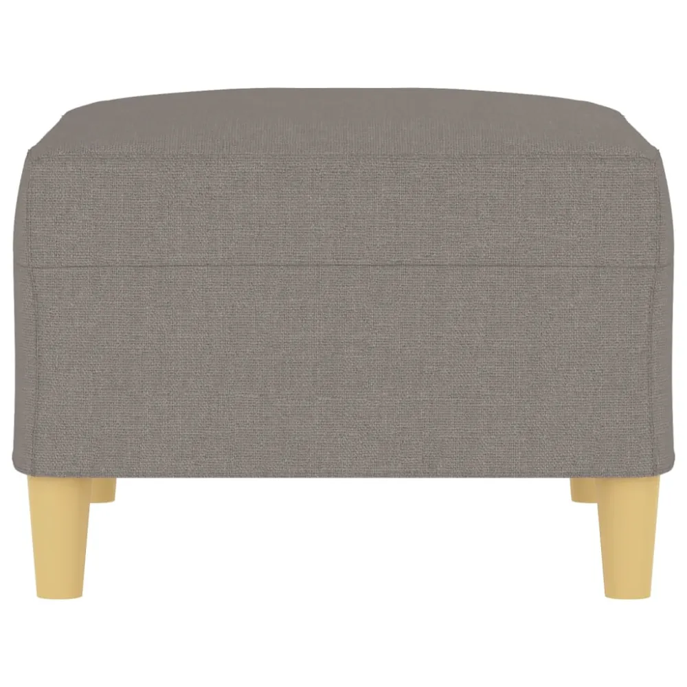 Repose-pieds tabouret 70 x 55 x 41 cm tissu taupe DEC030639