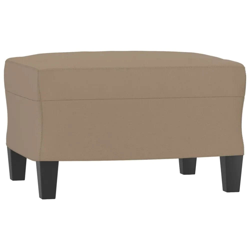 Repose-pieds tabouret 60 x 50 x 41 cm en VINYLE marron DEC030108