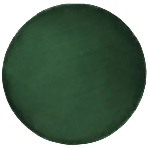 Round Viscose Area Rug ø 140 cm Emerald Vert olive GESI II