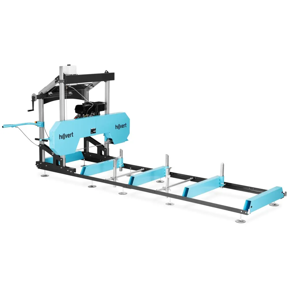 Scierie mobile professionnel thermique taille conventionnel des rails 4 x 0,9 m 11000 watts / 15 ch acier au carbone acier...