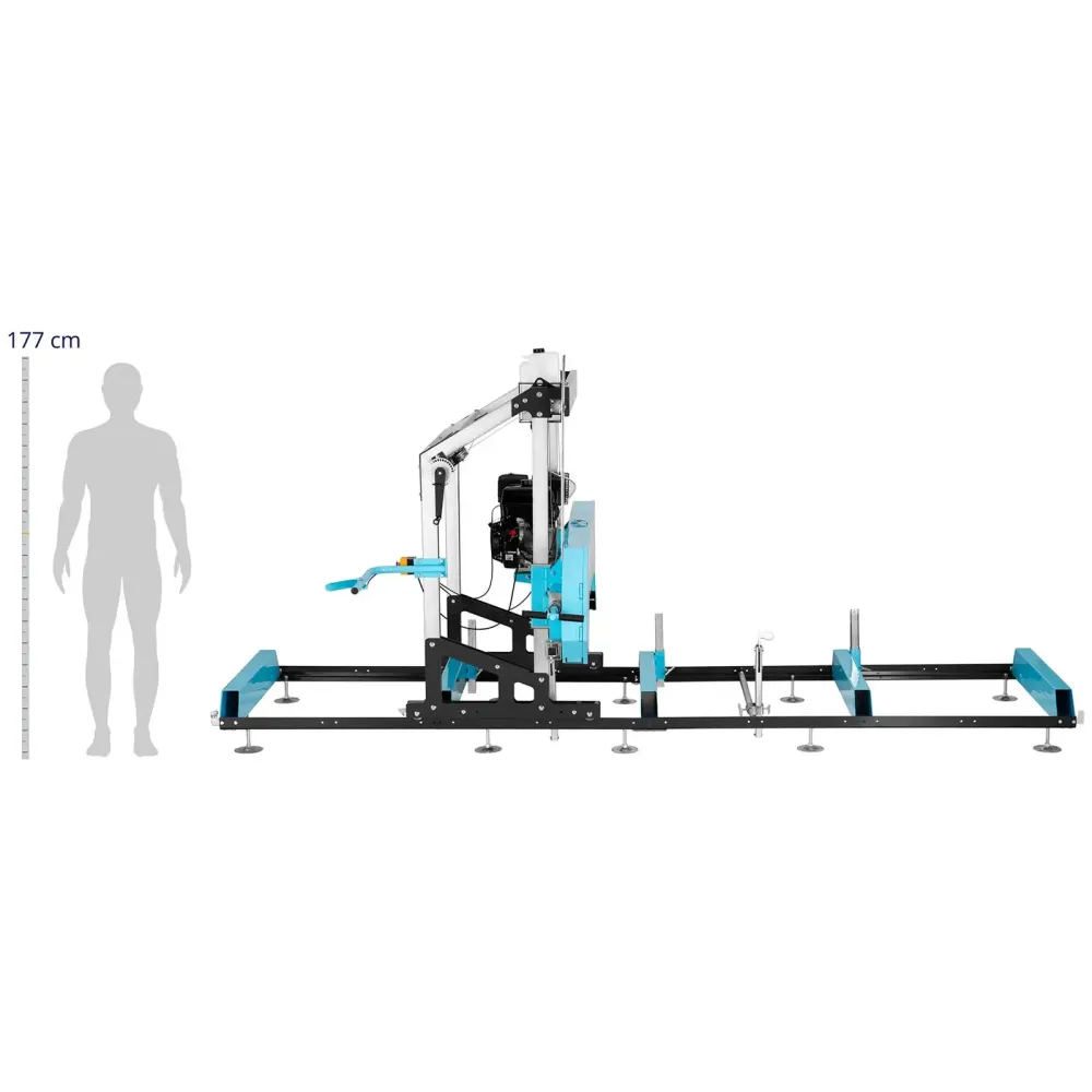 Scierie mobile professionnel thermique taille conventionnel des rails 4 x 0,9 m 11000 watts / 15 ch acier au carbone acier...