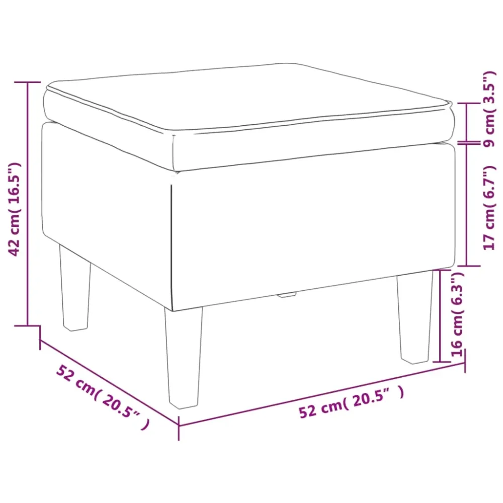 Tabouret assise repose-pieds avec pieds en bois assise en tissu velours gris manifeste DEC026302