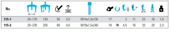 Tire-sangle NEXUS 2 bras (170x130) mm 115-1 magasiner à bas prix