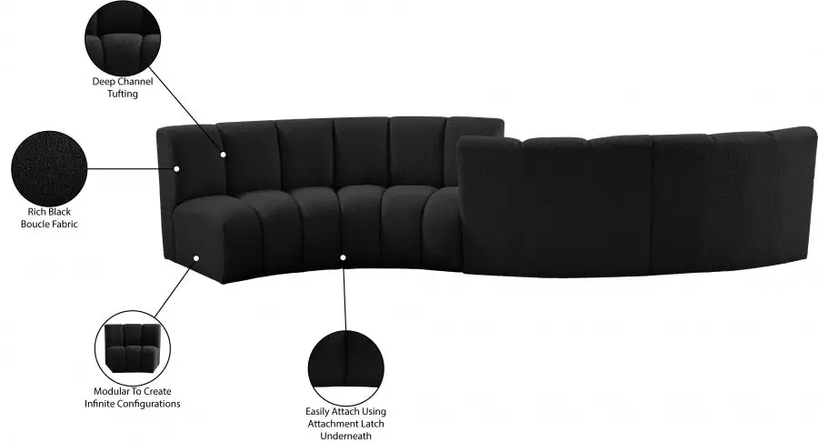Tissu Boucle Infini 4Pc. En Coupé
