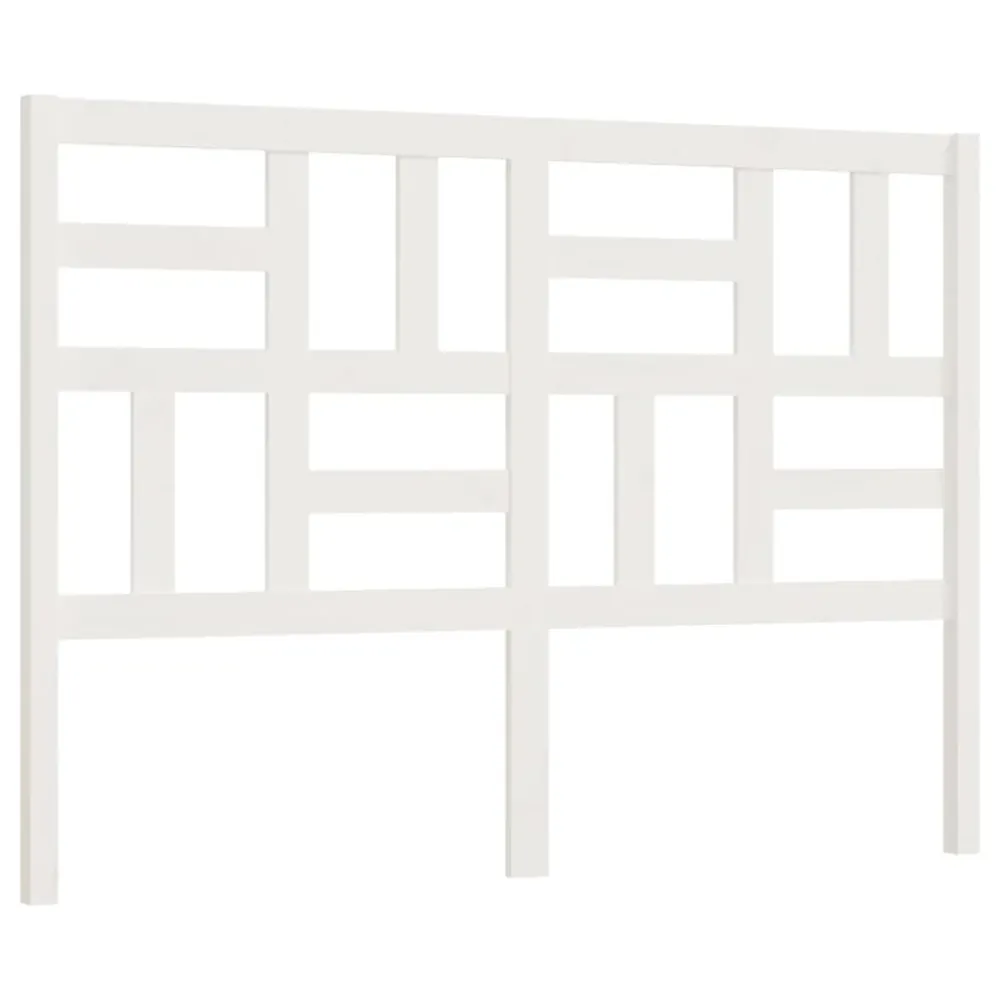 Tête de lit accessoire couchage chambre à coucher meuble 146 x 4 x 104 cm bois de pin blanc TDL0203848