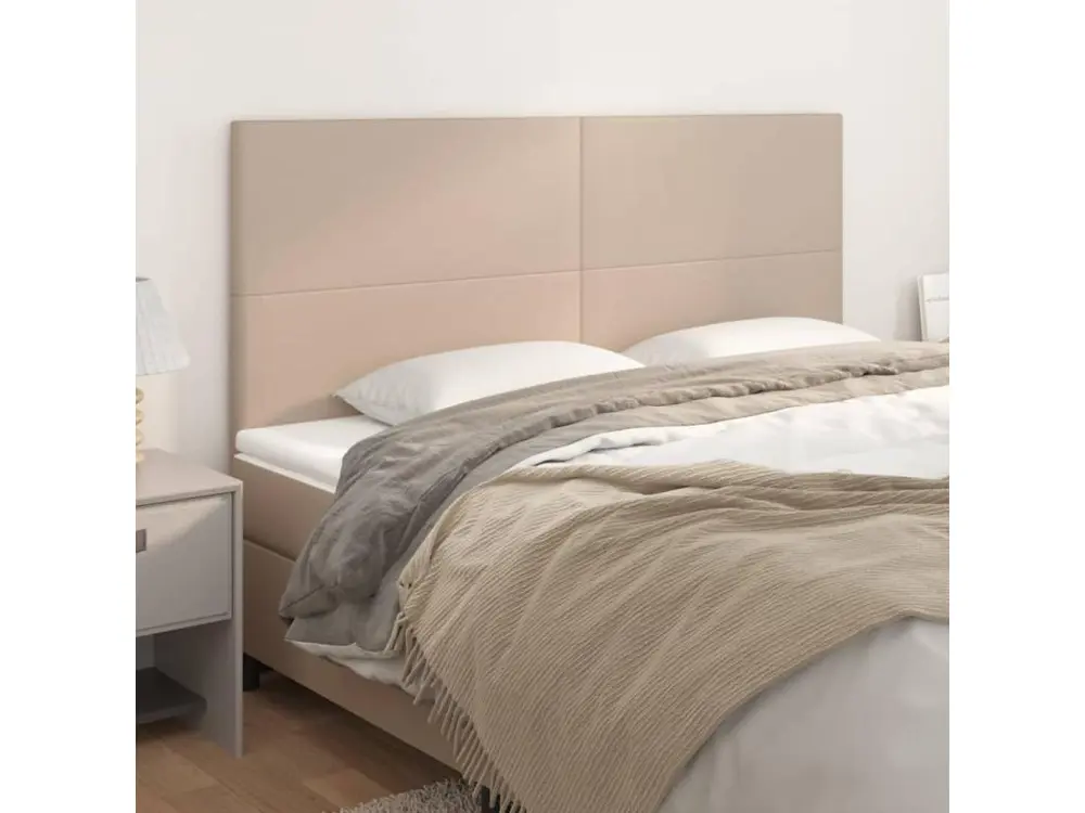 Tête de lit 4 pièces Cappuccino 80x5x78/88 cm Similicuir
