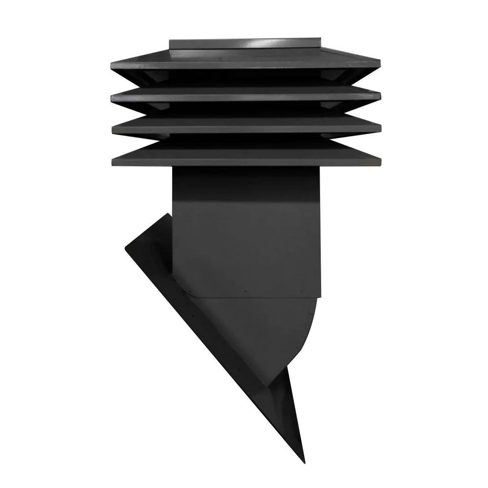 Ventilateur d’entretoit OPTI-A412 réglable à 4 ailettes pour toit incliné, fusain