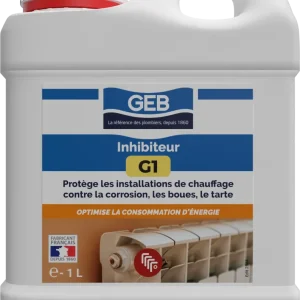 Inhibiteur G1 GEB pour protèger contre la corrosion les boues et le tartre 1L