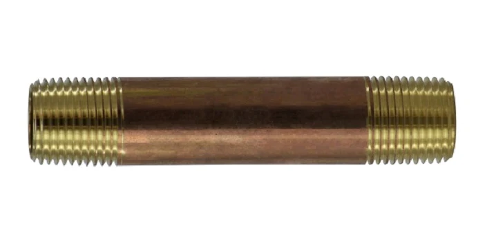 1/2" MPT X 4-1/2" Red Brass Fittings 40067