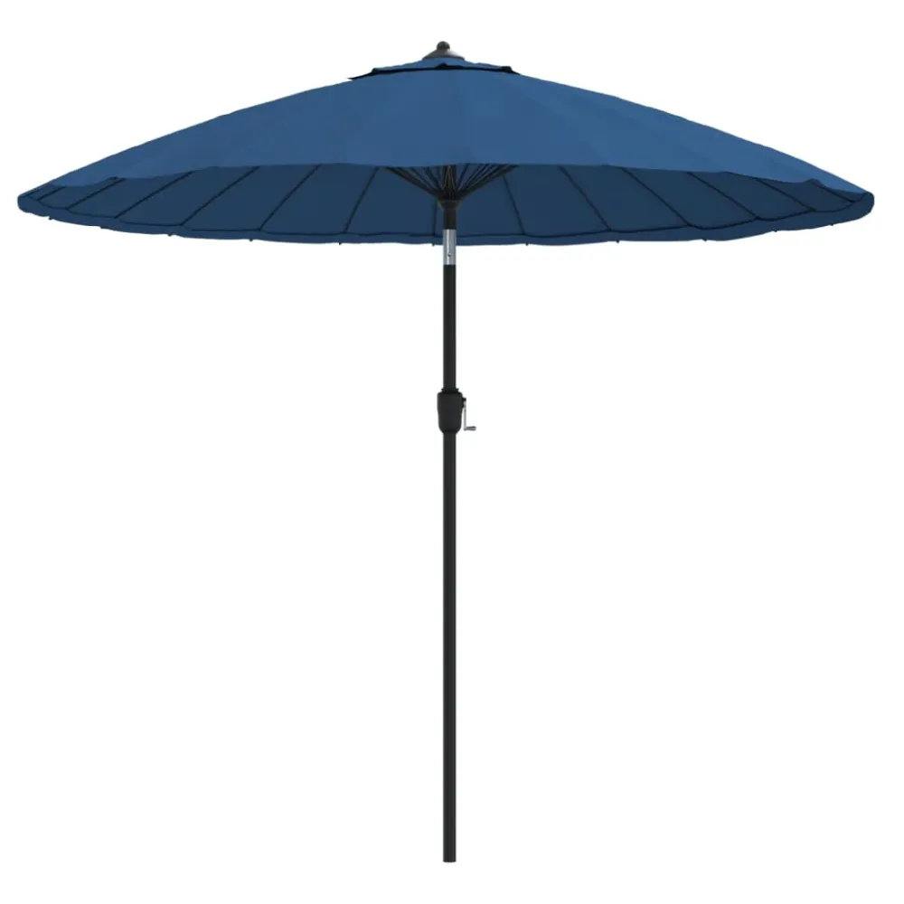 Parasol d'extérieur avec mât en aluminium 270 cm bleu 02_0008220