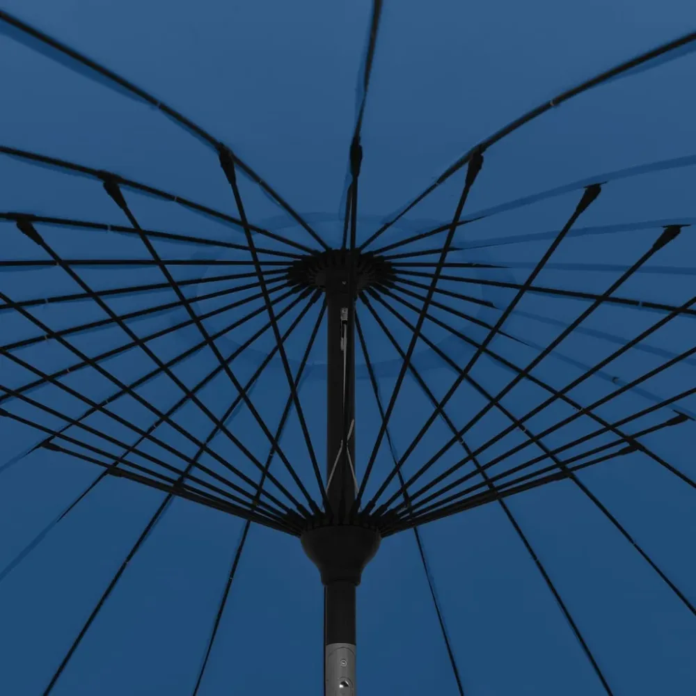 Parasol d'extérieur avec mât en aluminium 270 cm bleu 02_0008220