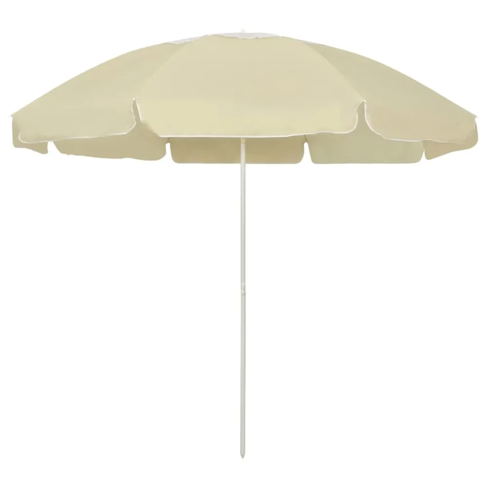 Parasol de plage jaune sable 240 cm 02_0008397