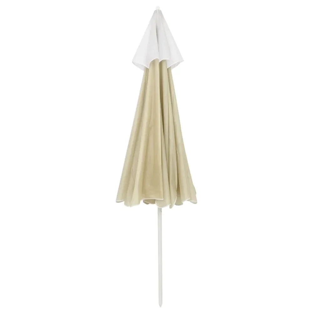 Parasol de plage jaune sable 240 cm 02_0008397