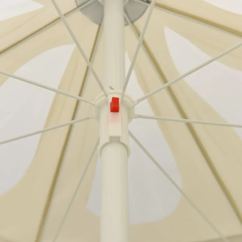 Parasol de plage jaune sable 240 cm 02_0008397