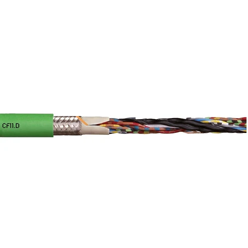 Igus CF11-034-D (26awg-3P+26awg-4P+20awg-2C) Stranded Bare Cuivre Shielded TC Braid TPE 50V Chainflex CF11-D Servo Motor C...