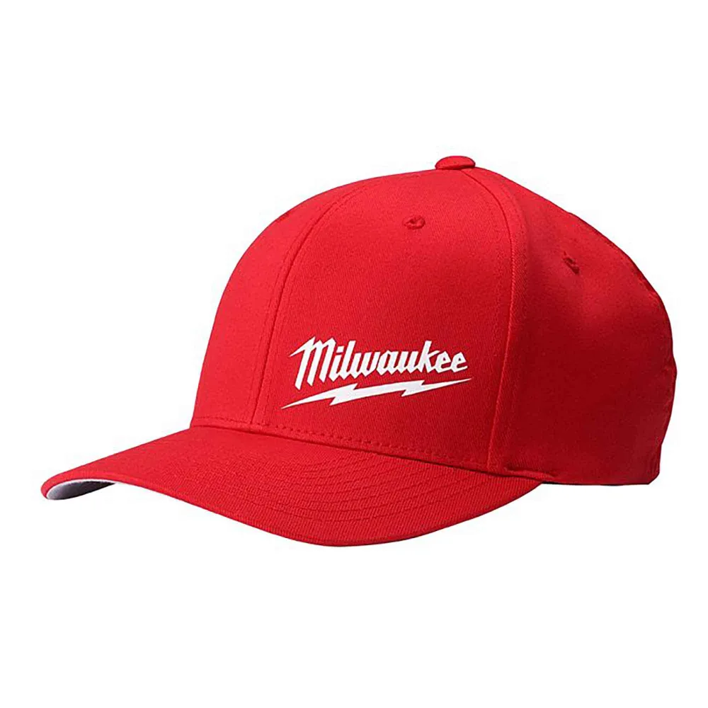 Casquette ajustée Milwaukee, rouge léger / moyen) | Résistant aux UV | Anti-déchirure