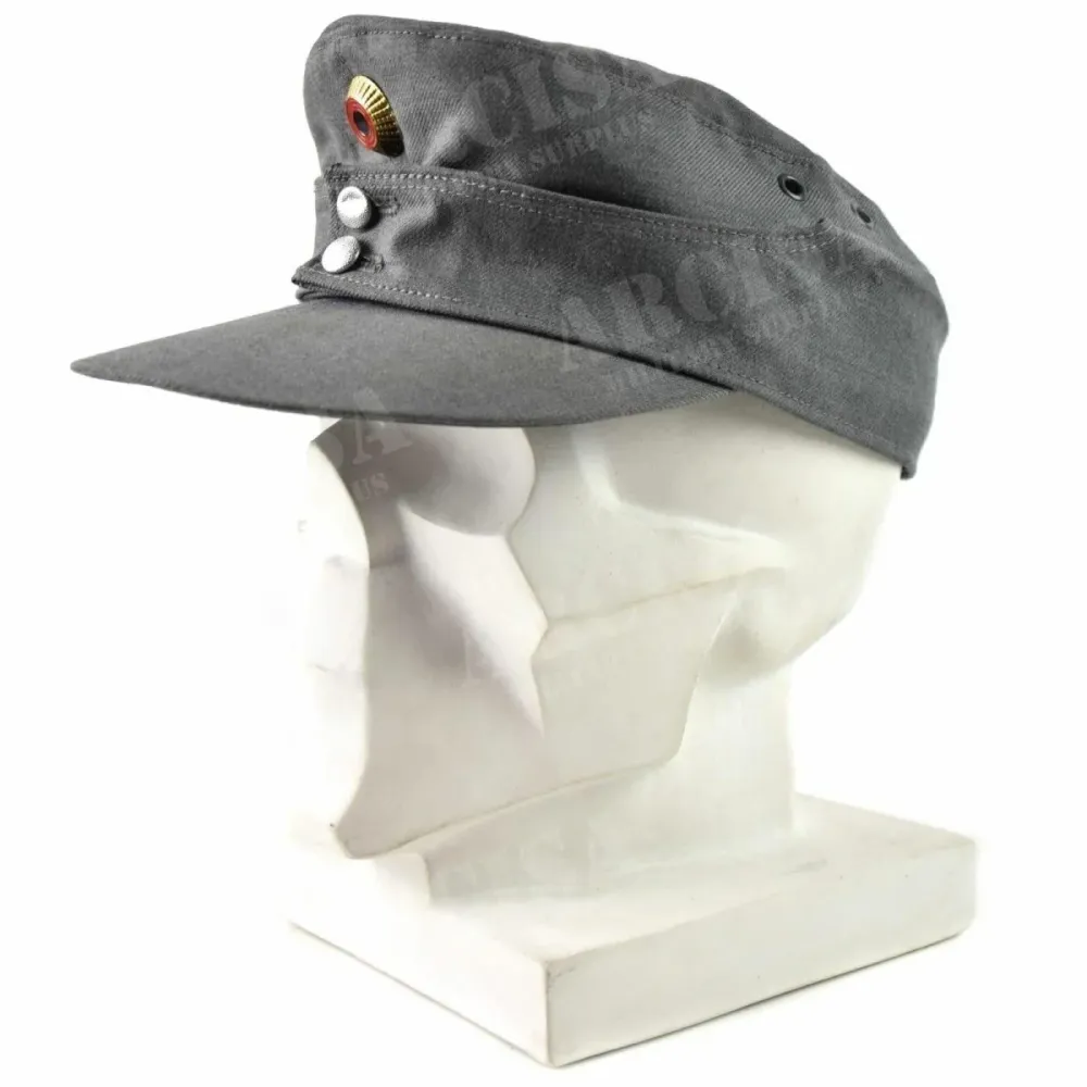 Casquette de montagne originale de l'armée allemande Gebirgsjäger chapeau militaire gris Coffre rigide 45L