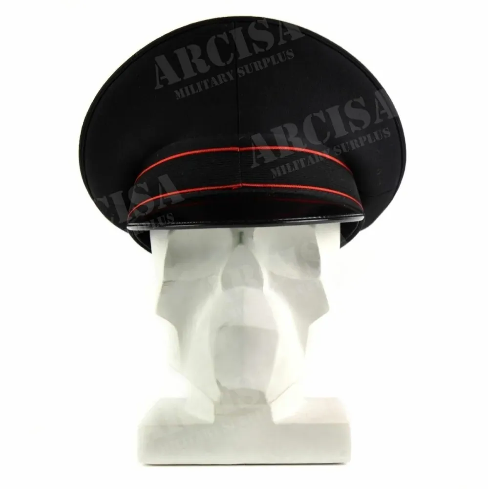 Véritable casquette à visière de l'armée italienne Casquette de police militaire à visière noire NEUF | Résistant aux UV |...