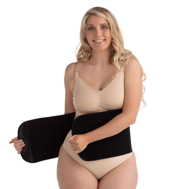 Carriwell De retour vers vous - Ceinture abdominale Belly Binder (Noir) Facile à installer