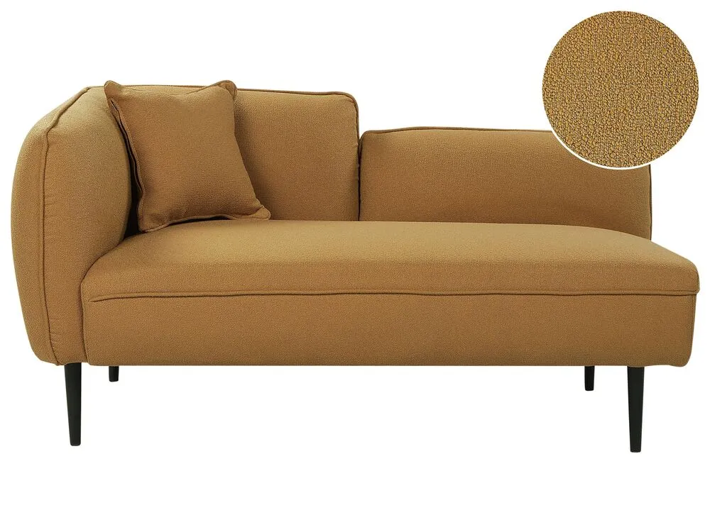 Coffre de rangement Left Hand Boucle Chaise Lounge Mustard CHEVANNES