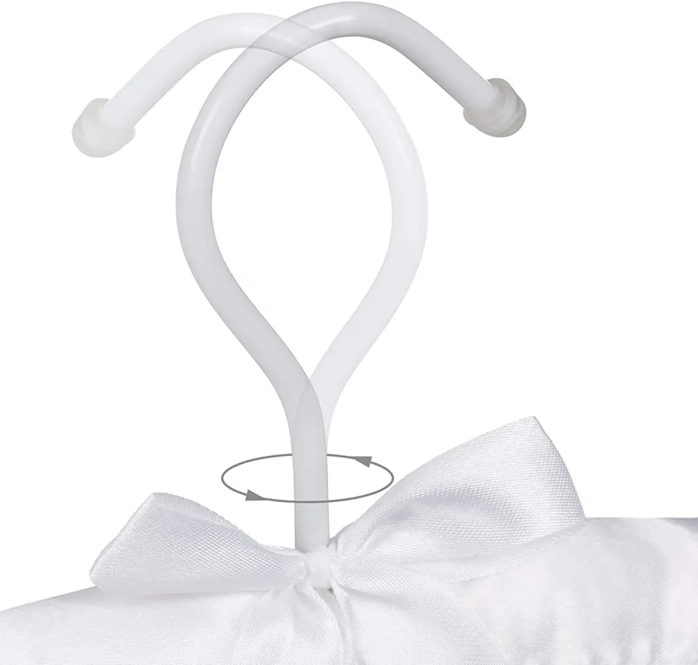 Lot de 10 cintres en satin blanc 13_0000731_4 Kit de fixation inclus