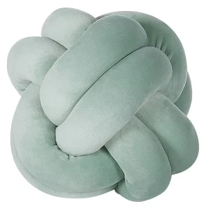 Panne Knot Cushion 20 x 20 cm Green MALNI