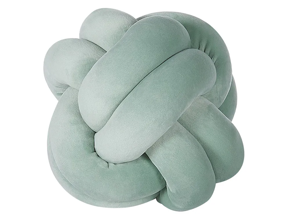 Panne Knot Cushion 20 x 20 cm Green MALNI