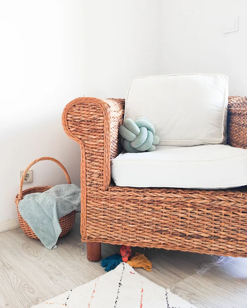 Panne Knot Cushion 20 x 20 cm Green MALNI