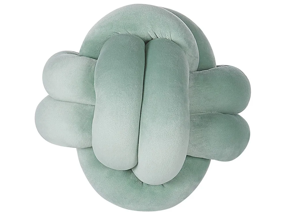 Panne Knot Cushion 20 x 20 cm Green MALNI