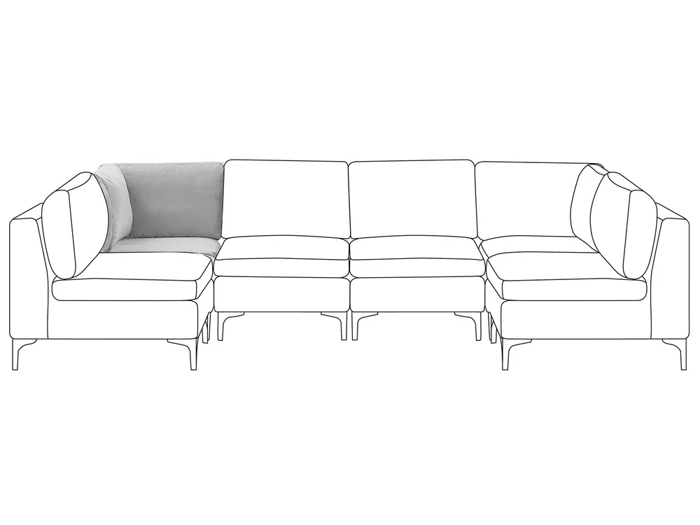 Tissu doux Corner Section Grey EVJA