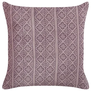 Tissu doux Cushion Geometric Pattern 45 x 45 cm Pink SILYBUM