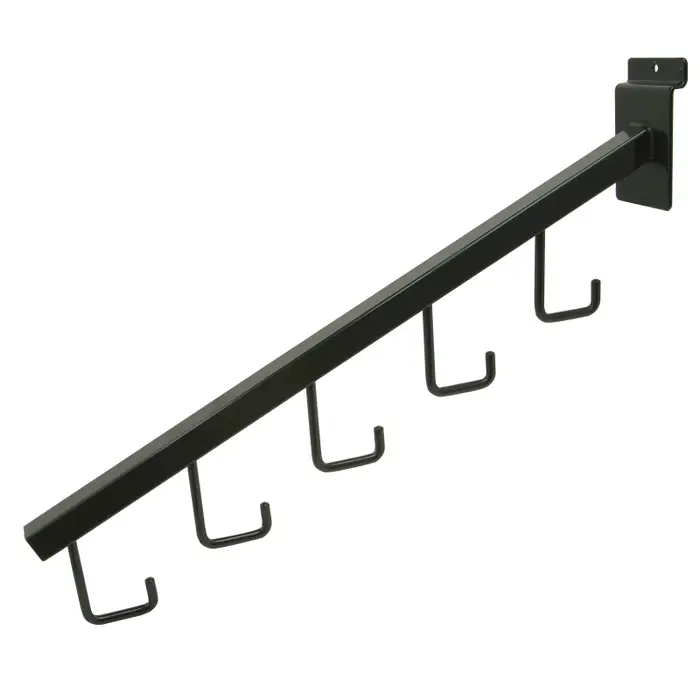 5-Hook Waterfall Square Tubing Slatwall Econoco EBL/5H (Pack 10)