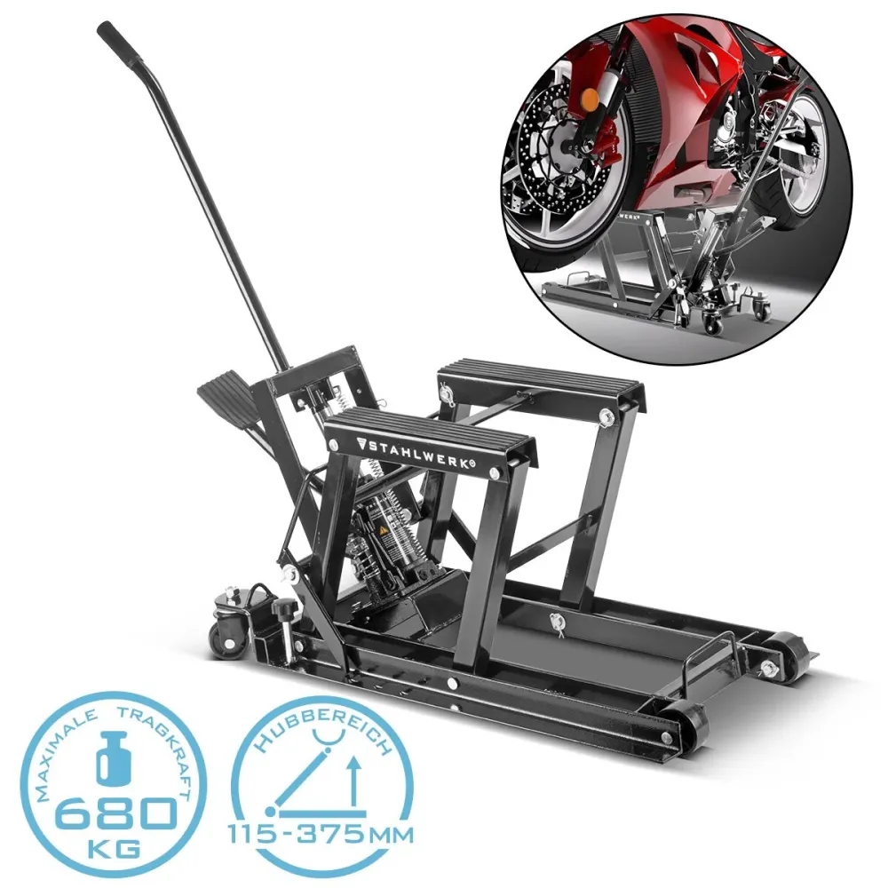 Acquérir de moto de relève de moto MLT-680 ST avec une capacité de charge de 680 kg et une zone de levage de moto de 115-3...