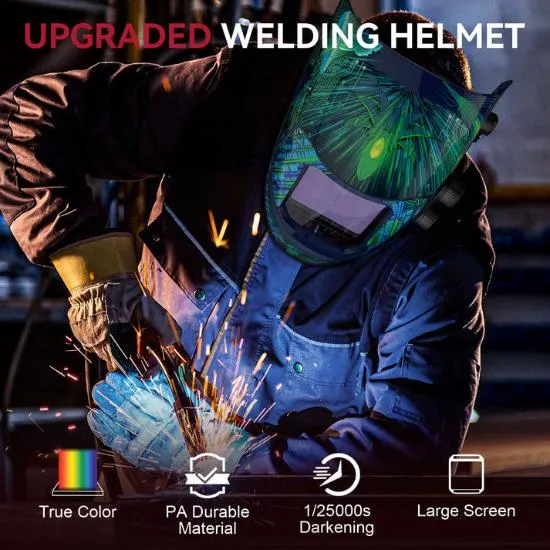 ARCCAPTAIN Vaste View Auto-Darkening Cyber Design Welding Helmet