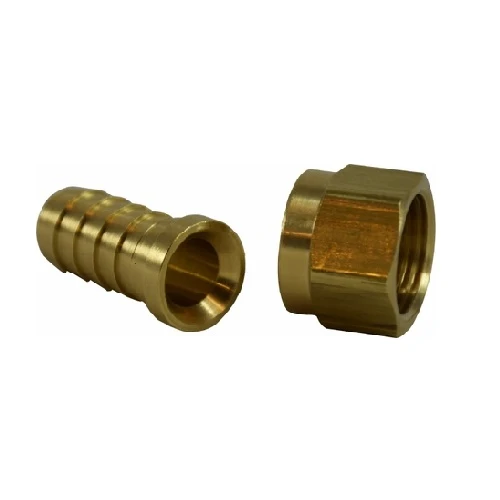 3/8" Hose Barbed X 3/8" Female 37 Degree JIC Flare Swivel Laiton Fittings 32336