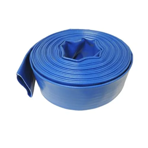 8 Inch Lay Flat Discharge Hose Blue 50FT