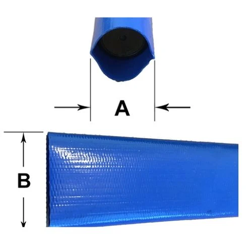 8 Inch Lay Flat Discharge Hose Blue 50FT