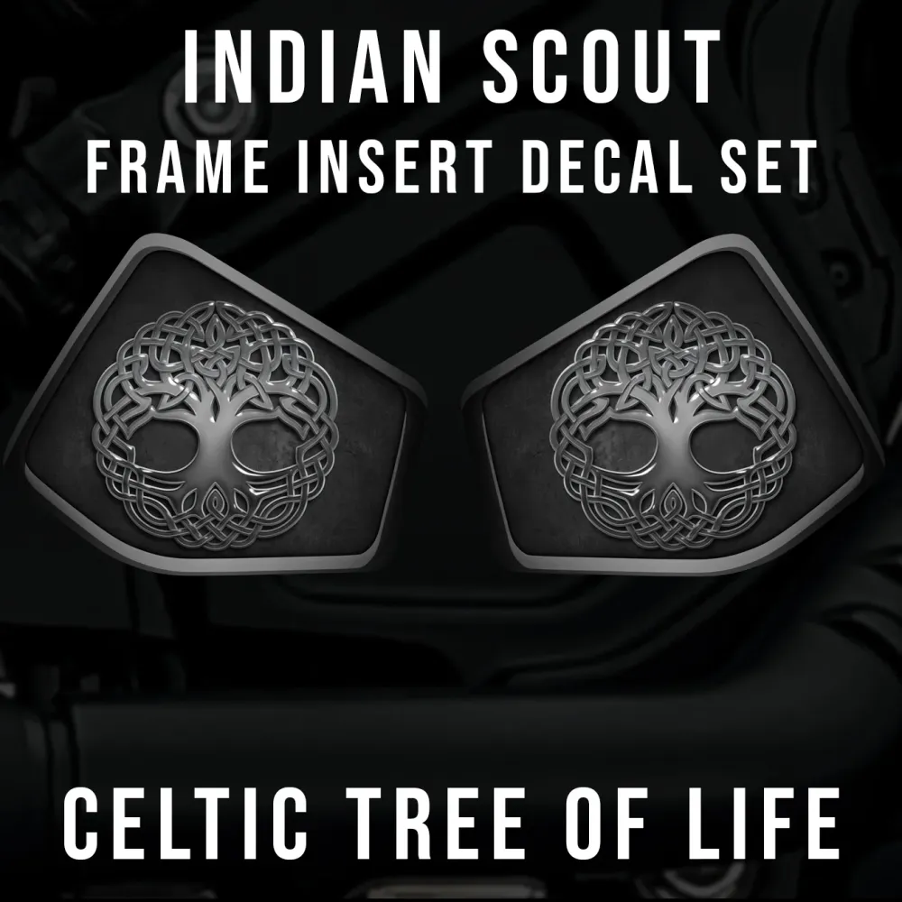 Indian Scout Mid-Frame Insert - Tree Life pour remplacement usure
