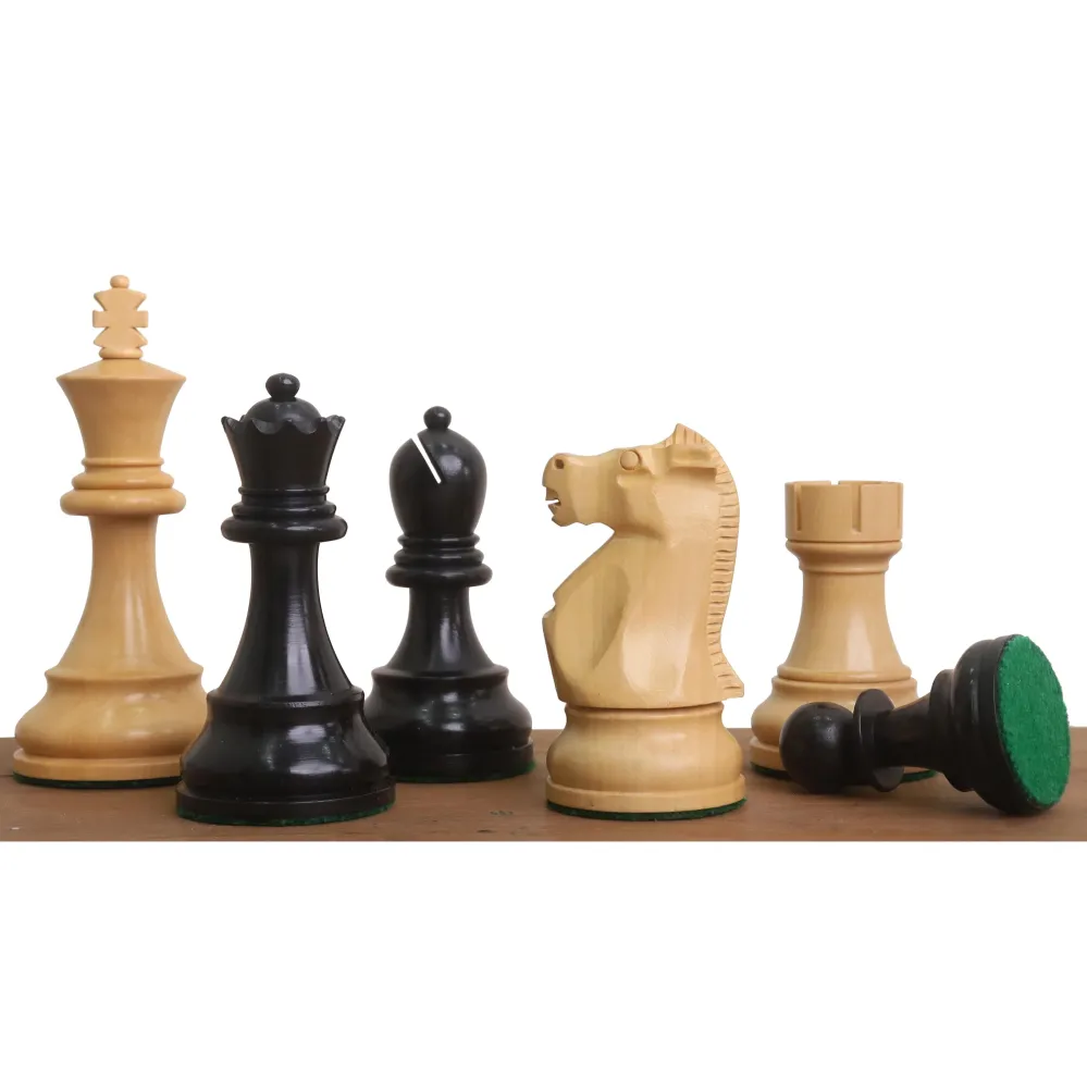 Jeu d'échecs Fischer Spassky du championnat 1972 - Pièces d'échecs uniquement - Bois de buis doublement lesté