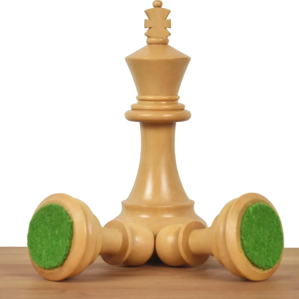 Jeu d'échecs professionnel Staunton 3.6" - Pièces d'échecs uniquement - Bois de rose doré lesté