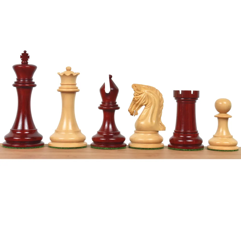 Jeu d'échecs Sinquefield Staunton Repro 2016 - Pièces d'échecs uniquement - Palissandre Bud - Poids triplet