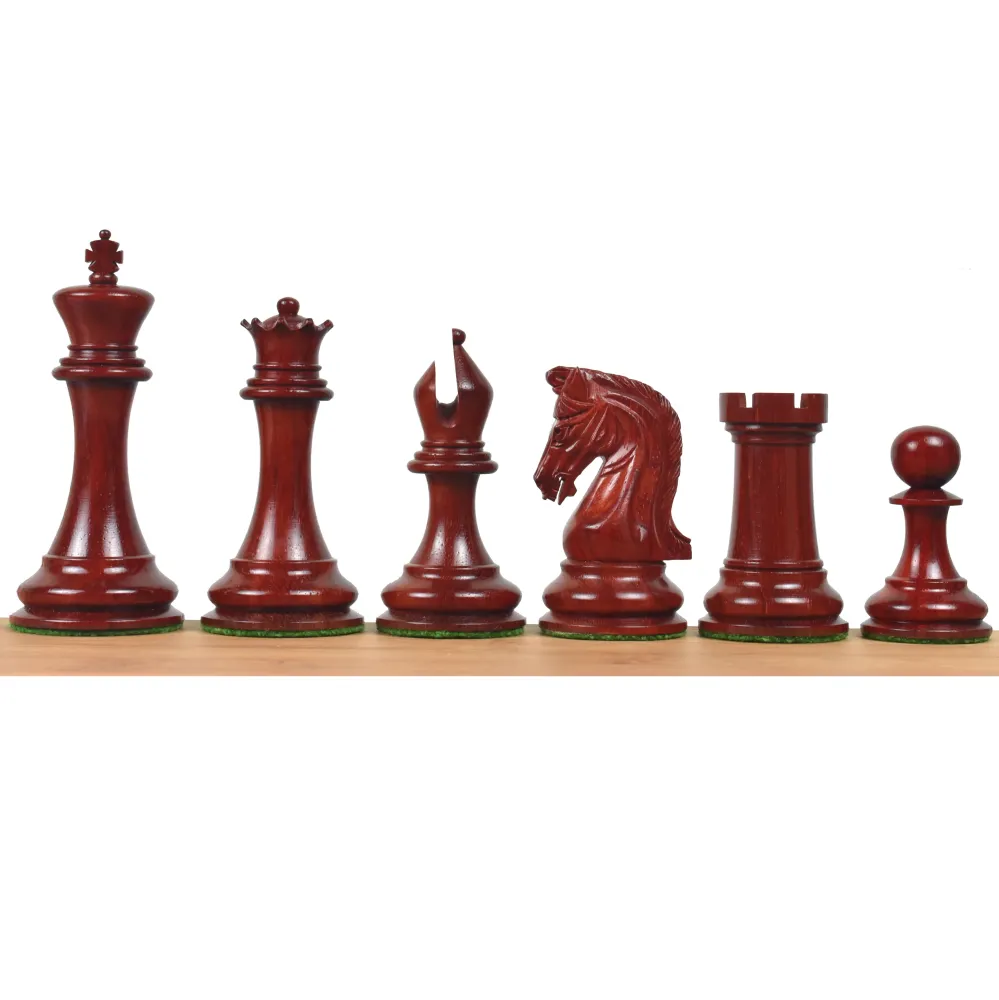 Jeu d'échecs Sinquefield Staunton Repro 2016 - Pièces d'échecs uniquement - Palissandre Bud - Poids triplet