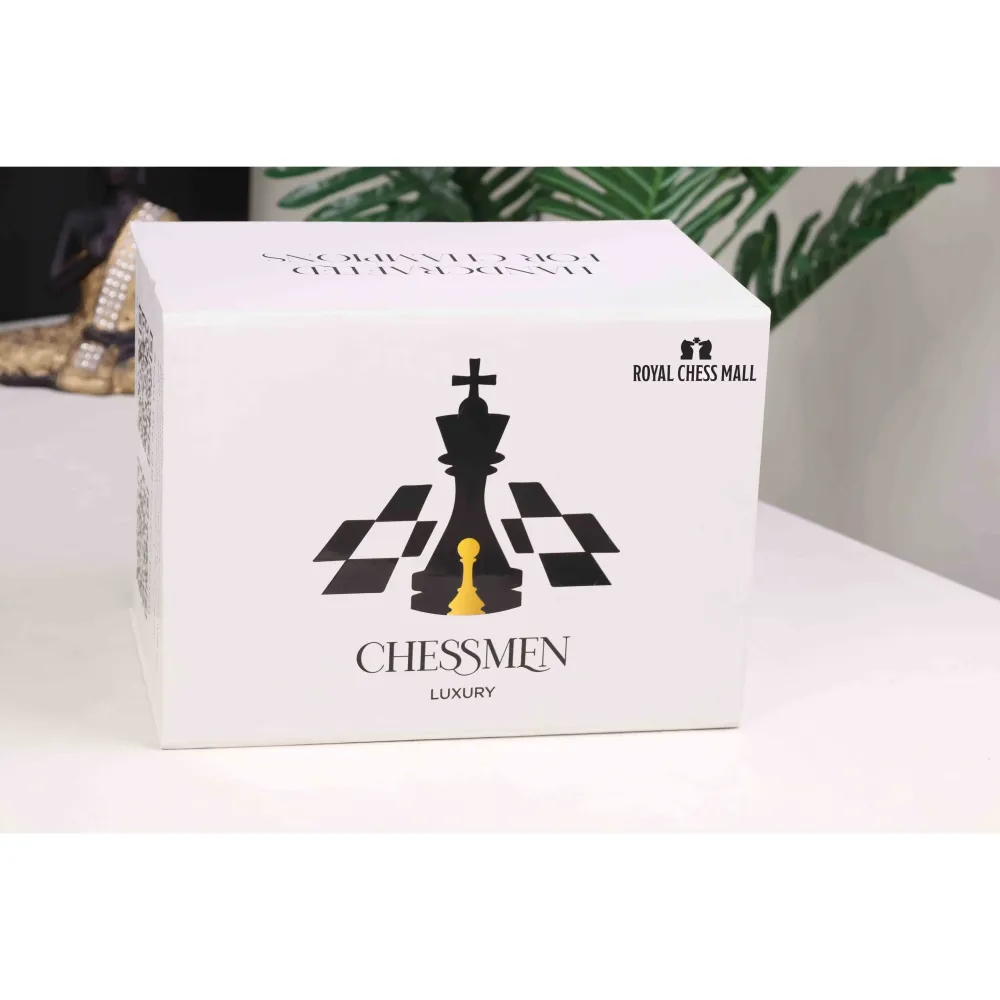 Jeu d'échecs Sinquefield Staunton Repro 2016 - Pièces d'échecs uniquement - Palissandre Bud - Poids triplet