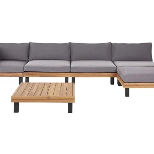 Loungeset FRAZZANO FSC® gecertificeerd acaciahout Grijs Universeel