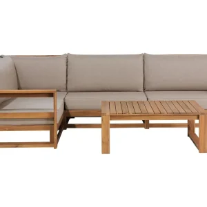 Loungeset TIMOR Acaciahout Lichte houtkleur Rechterzijde