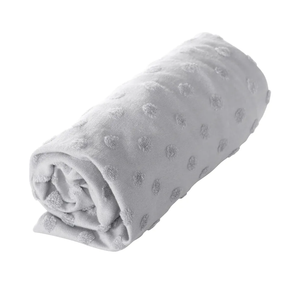 Organic Spannbezug für Wickelauflagen 'Lil Planet' aus Bio-Jersey - GOTS - 85 x 75 cm - Silbergrau